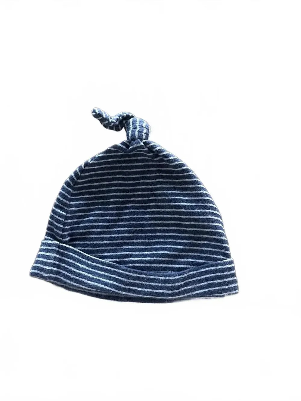 Baby Gap Navy Blue and White Striped Knot Hat 0 3 6 months baby Boy Infant